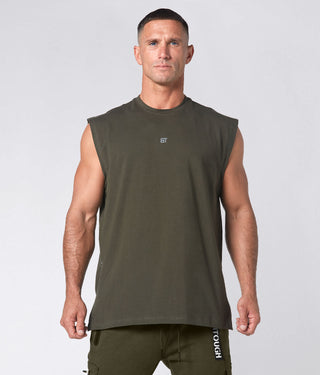 975 . Viscose Relaxed Shirt - Military Green