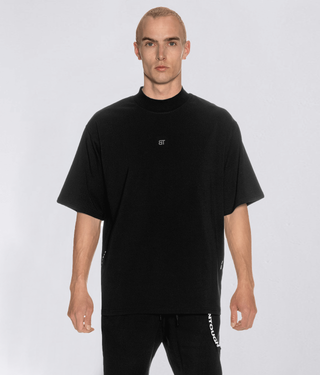 550 . Viscose Regular-Fit Over Size Shirt - Black