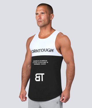 Born Tough Crucial Bounty TD White Lightweight Running Tank Top for Men