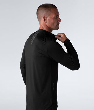 Born Tough Air Pro™ Long Sleeve Lightweight Fitted Tee Running Shirt For Men Black