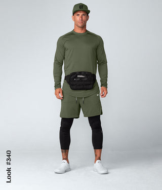 Born Tough Air Pro™ Long Sleeve Highly Breathable Fitted Tee Athletic Shirt For Men Military Green