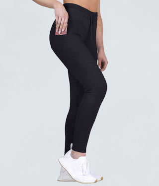 Born Tough Contoured Black Crossfit Tracksuit Jogger Leggings for Wome
