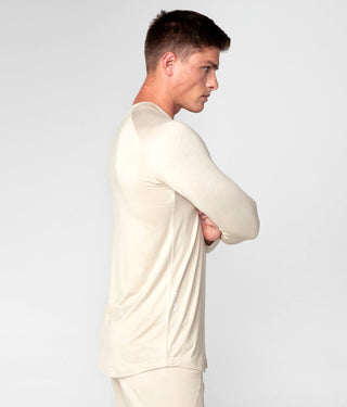 Born Tough Core Fit Stone Long Sleeve Athletic Shirt For Men
