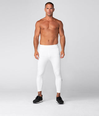 Born Tough Side Pockets Compression Visible Graphic Crossfit Pants For Men White