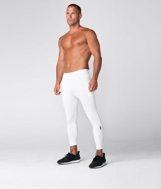 Born Tough Side Pockets Compression Gravity Pocket Running Pants For Men White