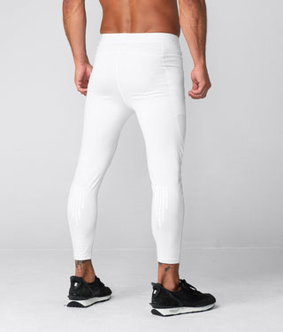Born Tough Side Pockets Compression Maximum Performance Bodybuilding Pants For Men White