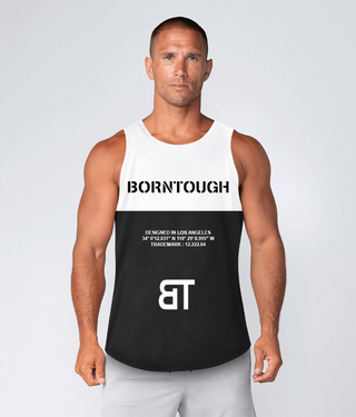 Born Tough Crucial Bounty TD White Bodybuilding Tank Top for Men