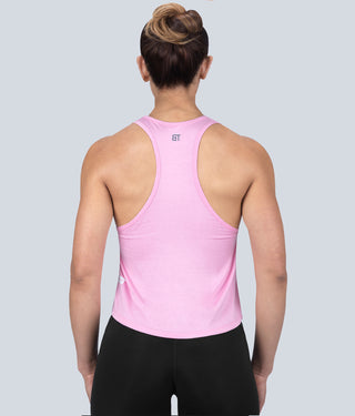 Born Tough Limitless Lightweight Soft Material Pink Sheer Crossfit Tank Top for Women