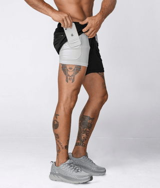 Born Tough Air Pro™ 7" 2 in 1 Men's Athletic Shorts with Liner Ink Black
