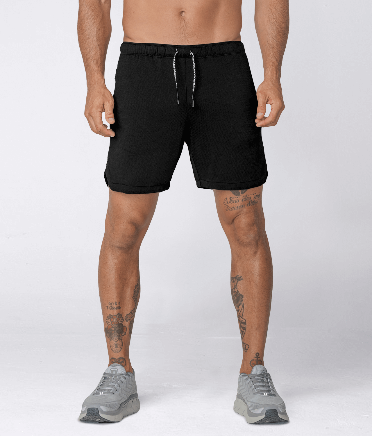 Mens black athletic shorts sales