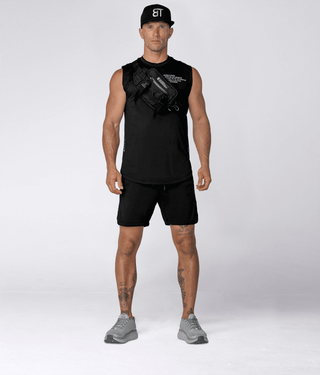 Born Tough Air Pro™ 7" 2 in 1 Ink Black Men's Running Shorts with Liner