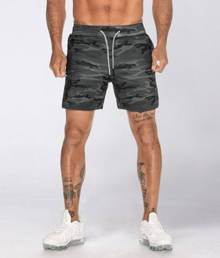 Born Tough Air Pro™ 2 in 1 Men's 7" Bodybuilding Shorts with Liner Grey Camo