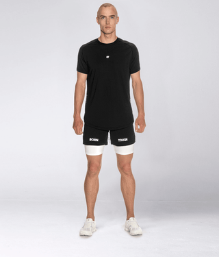 Born Tough Air Pro™ 2 in 1 Men's 5" Athletic Shorts with Liner Black