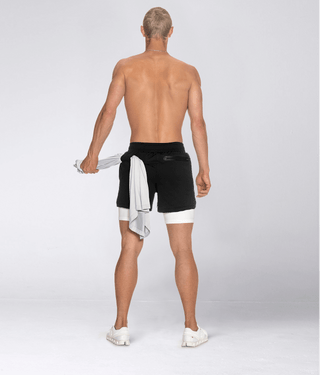 Born Tough Air Pro™ 2 in 1 Men's 5" Bodybuilding Shorts with Liner Black