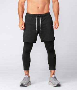 Born Tough Air Pro™ 2 in 1 Men's Running Shorts With Legging Liner Black