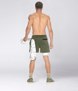 Born Tough Air Pro™ 2 in 1 Men's 5" Athletic Shorts with Liner Military Green