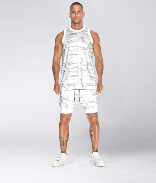 Born Tough Air Pro™ 2 in 1 Men 5" Cargo Crossfit Shorts with Liner White Camo