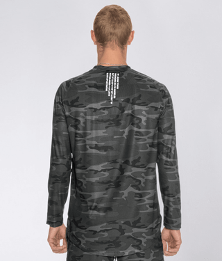 Born Tough Air Pro™ Long Sleeve Crossfit T-Shirt For Men Grey Camo