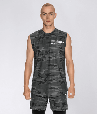 Born Tough Air Pro™ Sleeveless Running T-Shirt For Men Grey Camo