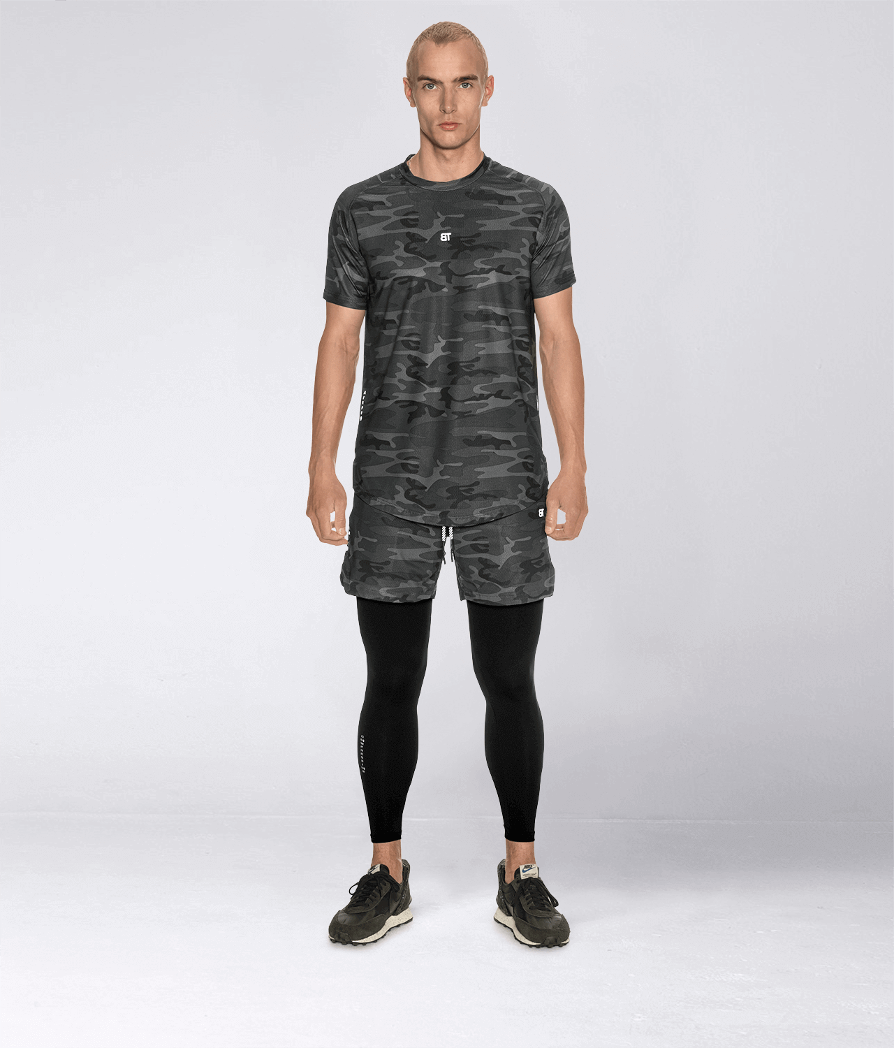 Nike camo running 2024 shirt