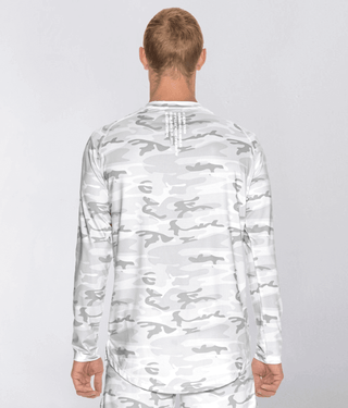 Born Tough Air Pro™ Long Sleeve Crossfit T-Shirt For Men White Camo