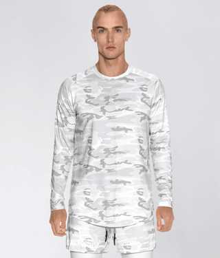 Born Tough Air Pro™ Long Sleeve Crossfit T-Shirt For Men White Camo