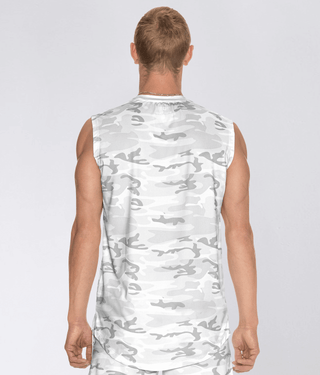 Born Tough Air Pro™ Sleeveless Athletic T-Shirt For Men White Camo