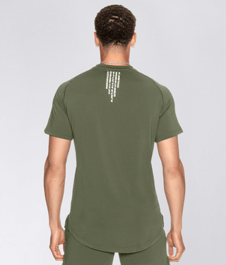 Born Tough Air Pro™ Military Green Fitted Tee Running Shirt For Men