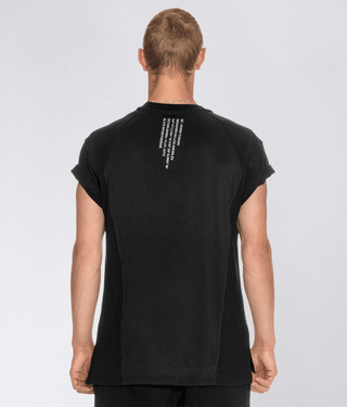900 . Viscose Regular-Fit Back Roll T-Shirt - Black