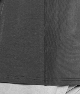 Born Tough Short Sleeve Back Roll Athletic T-Shirt For Men Grey