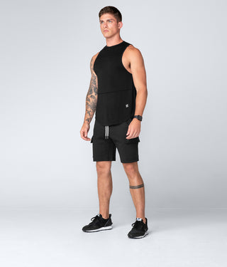Born Tough Zippered Black Comfortable  Gym Workout Tank Top for Men