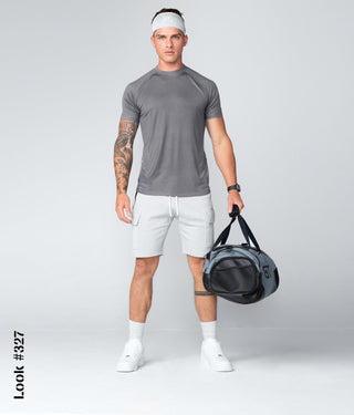 Born Tough Core Fit Gray Short Sleeve Crossfit Shirt For Men