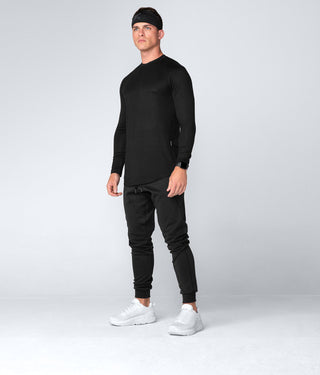 Born Tough Core Fit Black Long Sleeve Crossfit Shirt For Men
