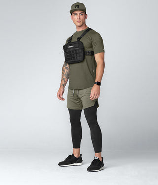 1050 . Viscose Regular-Fit Shirt - Military Green