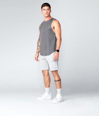 Born Tough Core Fit Light-Weight Gray Bodybuilding Tank Top for Men