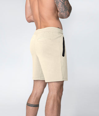 Born Tough Core Fit Zippered Signature Tech Fabric Stone Bodybuilding Shorts for Men