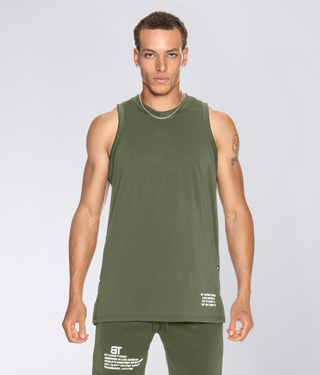 Born Tough Air Pro™ Military Green Athletic Tank Top for Men