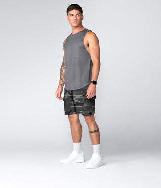 3500 . Viscose Regular-Fit Shorts - Grey Camo
