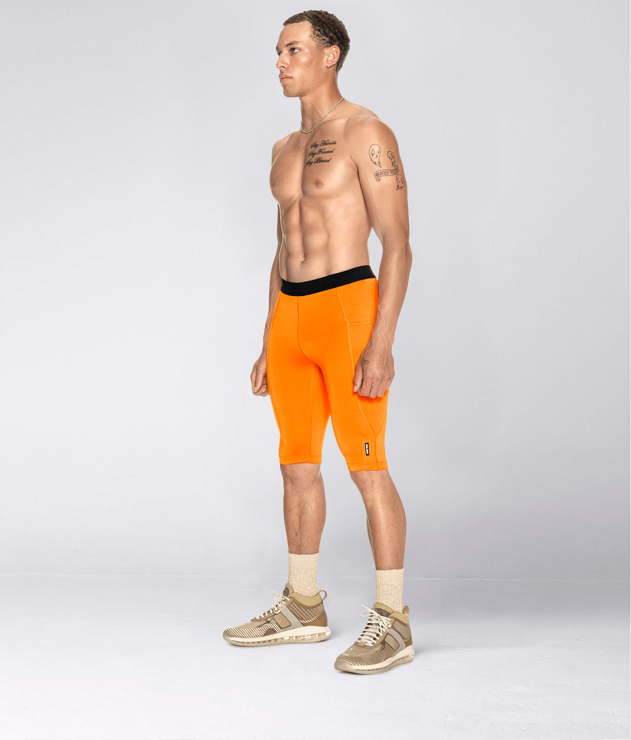 Mens orange hotsell compression pants