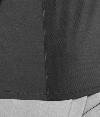 Born Tough Sleeveless Back Shoulder Drop Running T-Shirt For Men Grey