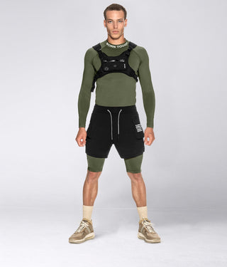 Born Tough Men's Compression Crossfit Shorts Military Green