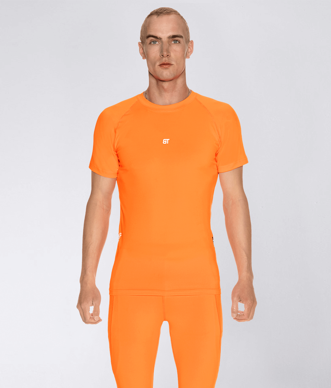 Compression Shirt Short Sleeve Thermal Shirt Born Tough Mock Neck