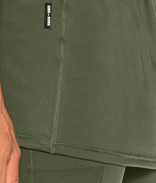 1400 . Momentum Regular-Fit Base Layer Shirt - Military Green