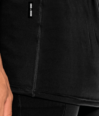 Born Tough Mock Neck Sleeveless Base Layer Crossfit Shirt For Men Black