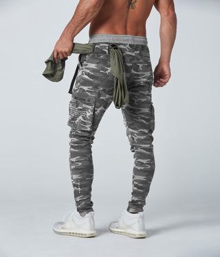 2100 . Viscose Fitted Jogger - Grey Camo