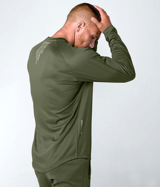 Born Tough Momentum Long Sleeve Crossfit T-Shirt For Men Military Green