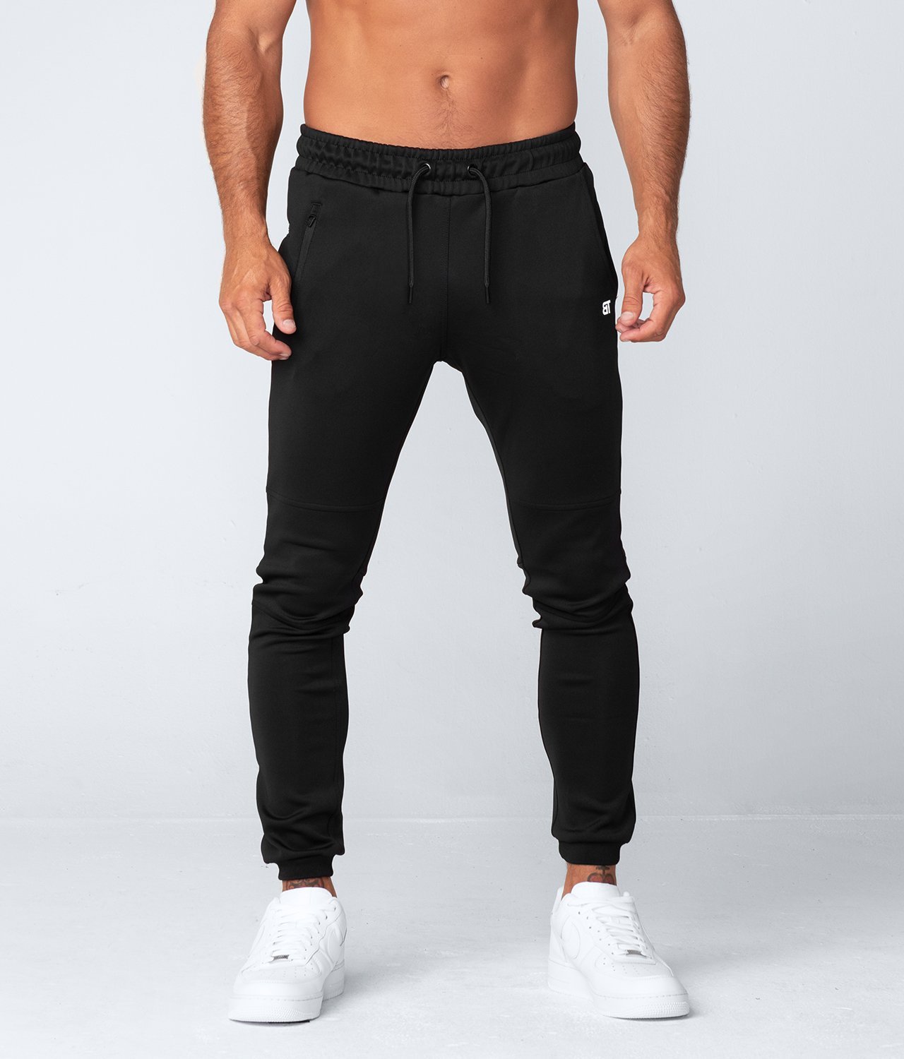 DSFEOIGY Mens Black Pants Clothing Joggers Stacked Sweatpants