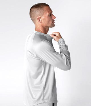 Born Tough Momentum Long Sleeve Athletic T-Shirt For Men Steel Gray