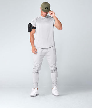 Born Tough Momentum Short Sleeve Athletic T-Shirt For Men Steel Gray