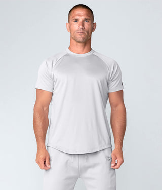 Born Tough Momentum Short Sleeve Bodybuilding T-Shirt For Men Steel Gray